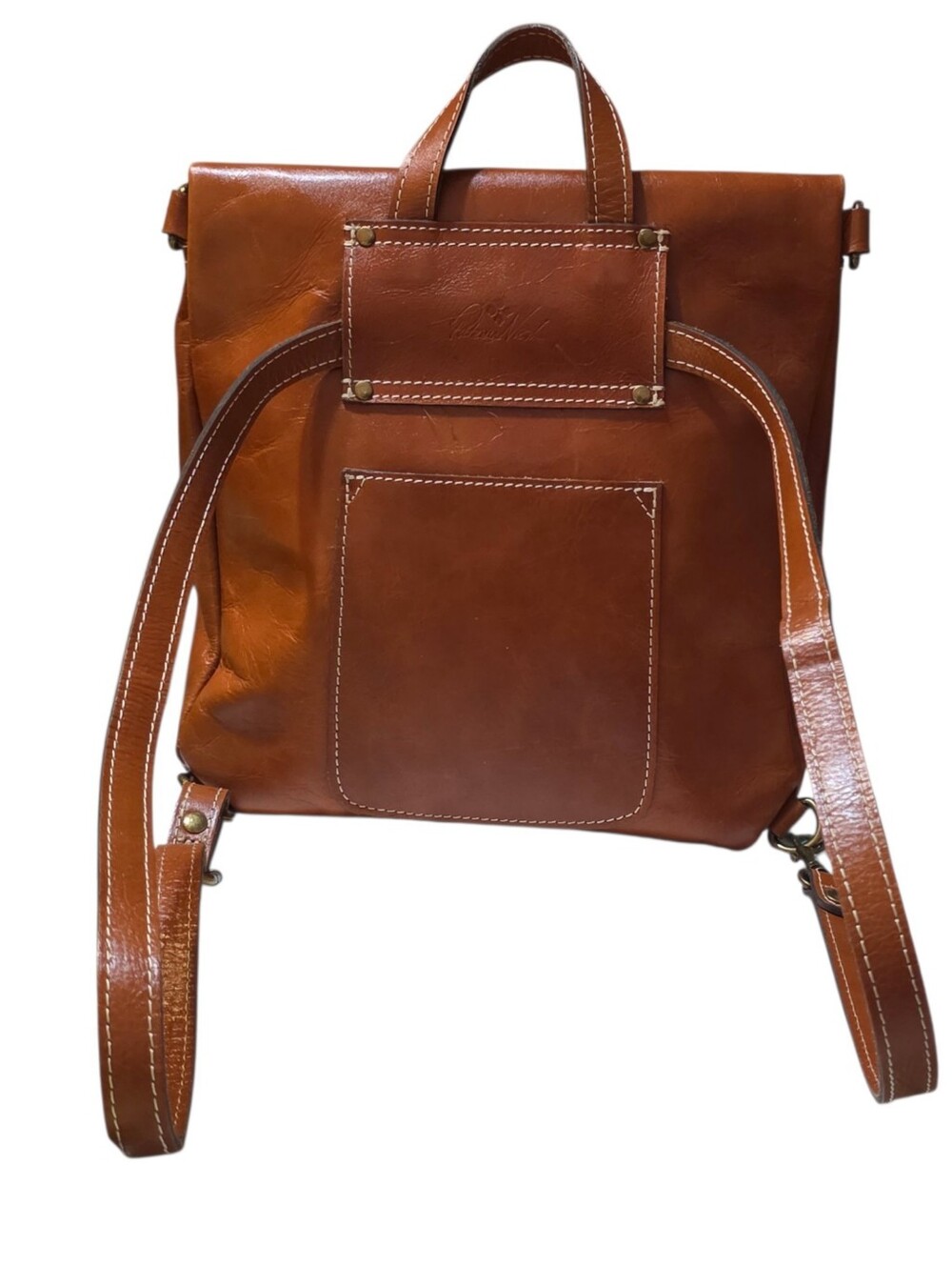 Patricia Nash Luzille Leather Backpack Convertable LIKE NEW! - Picture 3 of 15
